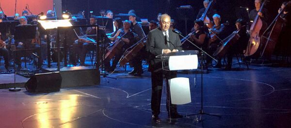 Президент Армении Армен Саркисян на концерте, посвященном церемонии вручения премии Аврора (10 июня 2018). Ереван - Sputnik Արմենիա