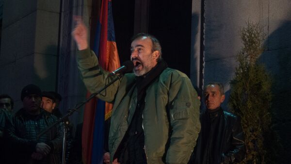 Митинг оппозиционного фронта «Новая Армения» проходит в Ереване. Жирайр Сефилян - Sputnik Армения