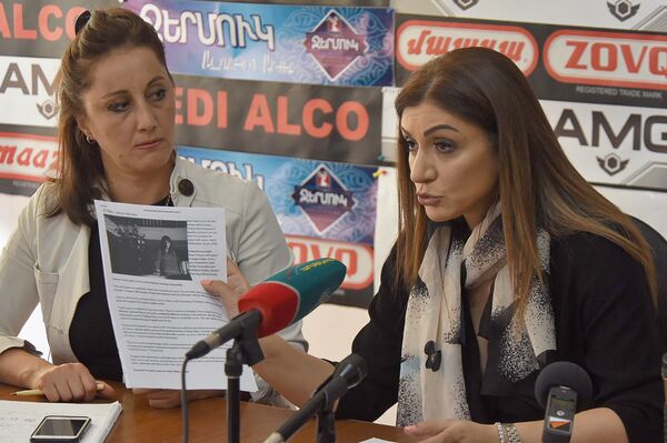 Пресс-конференция Нуне Есаян (12 июня 2018). Еревaн - Sputnik Армения