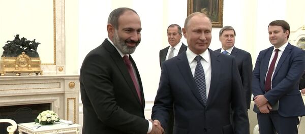 В Москве прошла встреча Владимира Путина с Николом Пашиняном - Sputnik Армения