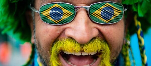 Болельщик сборной Бразилии в Москве Болельщик сборной Бразилии в Москве - Sputnik Արմենիա