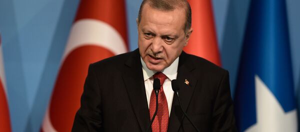 Президент Турции Реджеп Тайип Эрдоган на пресс-конференции в ходе внеочередного саммита организации исламского сотрудничества (18 мая 2018). Стамбул, Турция - Sputnik Армения