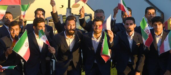Футболисты сборной Ирана в аэропорту Внуково - Sputnik Армения