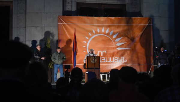 Митинг оппозиционного фронта «Новая Армения» в Ереване - Sputnik Армения