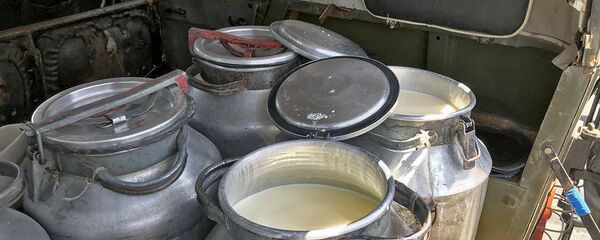 Акция протеста производителей молока перед Домом Правительства (18 июня 2018). Еревaн Акция протеста производителей молока перед Домом Правительства (18 июня 2018). Еревaн - Sputnik Արմենիա