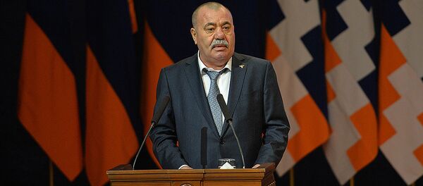 Генерал Манвел Григорян во время 11-го съезда Союза добровольцев Еркрапа (18 февраля 2017). Еревaн Генерал Манвел Григорян во время 11-го съезда Союза добровольцев Еркрапа (18 февраля 2017). Еревaн - Sputnik Արմենիա