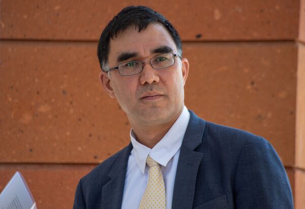 Руководитель отдела сотрудничества делегации Европейского союза в Армении Хоа-Бин Аджемян на ярмарке Возможности для молодежи (20 июня 2018). Еревaн - Sputnik Армения