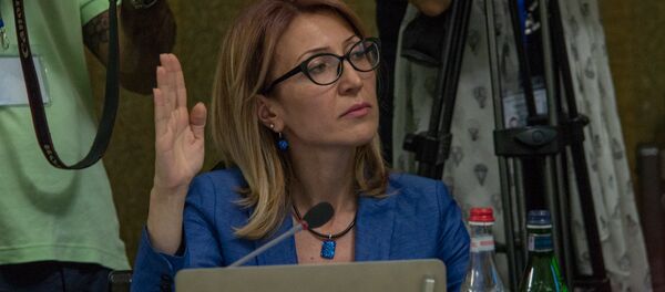 Министр труда и социальных вопросов Мане Тандилян на заседании правительства (21 июня 2018). Еревaн Министр труда и социальных вопросов Мане Тандилян на заседании правительства (21 июня 2018). Еревaн - Sputnik Արմենիա