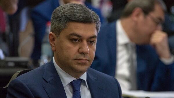 Глава СНБ Армении Артур Ванецян на заседании правительства (21 июня 2018). Еревaн - Sputnik Армения