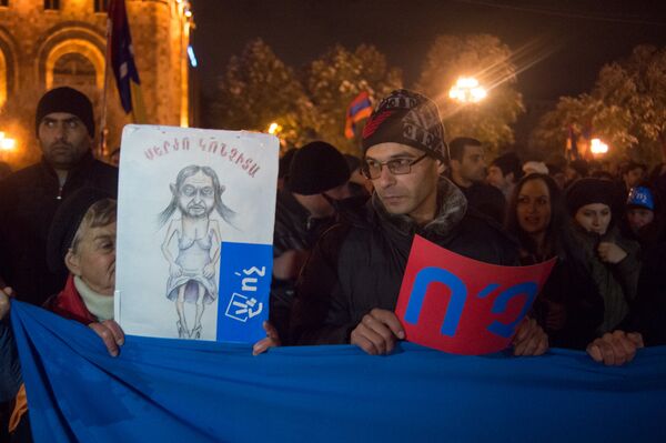 Митинг оппозиционных движений Нет и Новая Армения Митинг оппозиционных движений Нет и Новая Армения - Sputnik Արմենիա