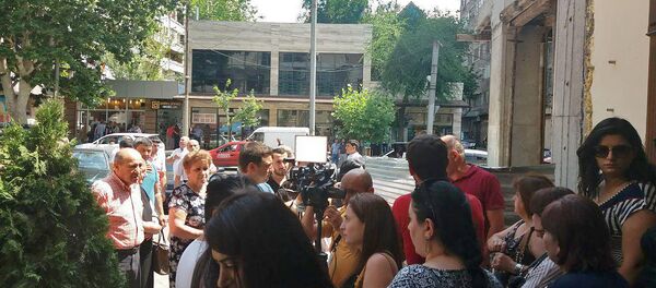 Сотрудники Мира золота устроили акцию протеста (22 июня 2018). Еревaн - Sputnik Արմենիա