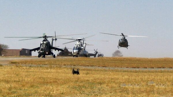 Вертолеты Zim AF Hind D, Cougar и Bell 412 - Sputnik Армения