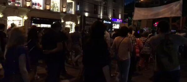 Կաթողիկոսի հրաժարականը պահանջող ցուցարարներն անցան Երևանի կենտրոնով Կաթողիկոսի հրաժարականը պահանջող ցուցարարներն անցան Երևանի կենտրոնով - Sputnik Արմենիա