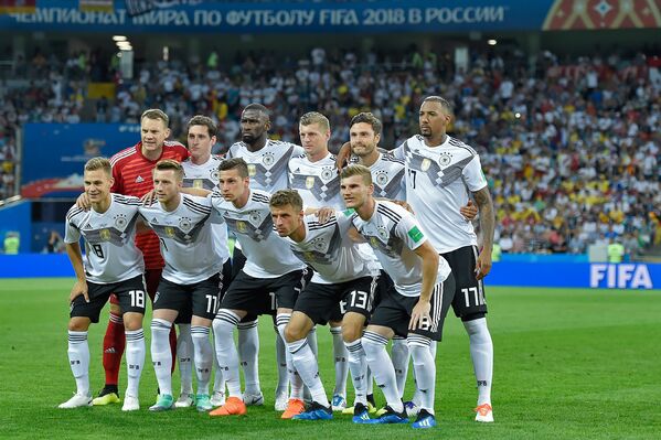 Сборная Германии по футболу перед матчем Германия - Швеция (23 июня 2018). Сочи - Sputnik Армения
