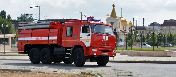 Пожарная машина в Грозном - Sputnik Армения