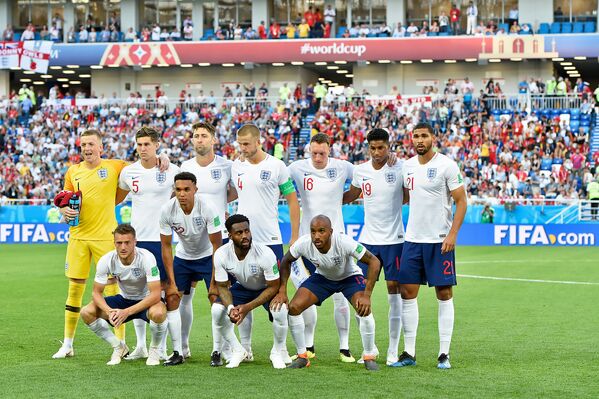 Сборная Англии на матче Англия - Бельгия (28 июня 2018). Калининград - Sputnik Արմենիա