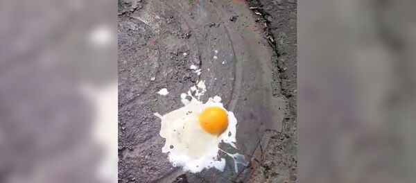 В Мегри пожарили яичницу на канализационном люке В Мегри пожарили яичницу на канализационном люке - Sputnik Армения