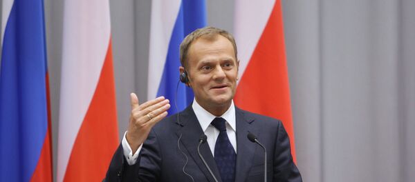 Дональд Туск во время совместной пресс-конференции Дональд Туск во время совместной пресс-конференции - Sputnik Армения