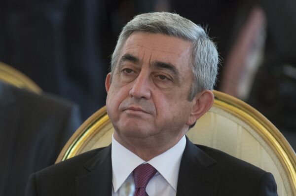 Президент Армении Серж Саргсян Президент Армении Серж Саргсян - Sputnik Արմենիա