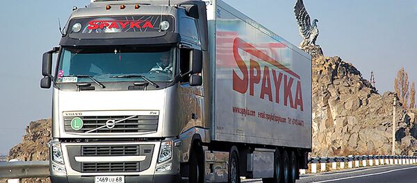 Грузовой автомобиль компании Spayka Грузовой автомобиль компании Spayka - Sputnik Արմենիա