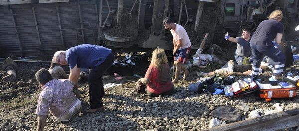 Поезд, следовавший по маршруту Капыкуле-Стамбул, сошел с рельсов, Турция, 8 июля 2018 года Поезд, следовавший по маршруту Капыкуле-Стамбул, сошел с рельсов, Турция, 8 июля 2018 года - Sputnik Արմենիա