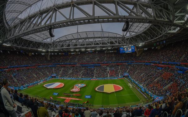 Ֆուտբոլի աշխարհի առաջնության կիսաեզրափակիչ խաղը Ֆրանսիայի և Բելգիայի հավաքականների միջև (2018թ-ի հուլիսի 10)։ Սանկտ Պետերբուրգ - Sputnik Արմենիա