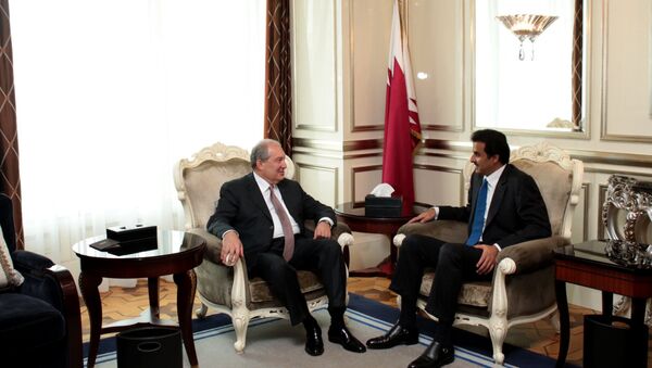 Президент Саргсян встретился с эмиром Катара Тамимом бин Хамадом Аль Тани - Sputnik Արմենիա