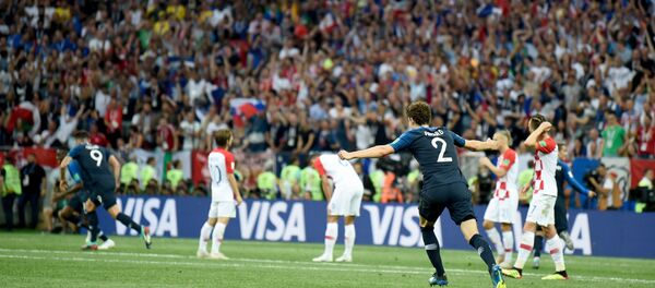 Финальный матч чемпионата мира по футболу между сборными Франции и Хорватии (15 июля 2018). Москва - Sputnik Армения