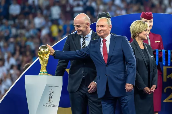 Финальный матч чемпионата мира по футболу между сборными Франции и Хорватии (15 июля 2018). Стадион Лужники, Москвa - Sputnik Армения