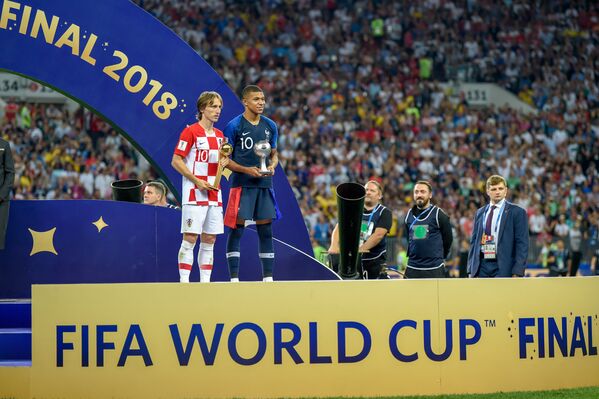 Финальный матч чемпионата мира по футболу между сборными Франции и Хорватии (15 июля 2018). Стадион Лужники, Москвa - Sputnik Армения