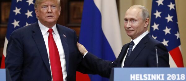 Совместная пресс-конференция президентов России и США Владимира Путина и Дональда Трампа (16 июля 2018). Хельсинки - Sputnik Армения