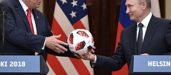 Совместная пресс-конференция президентов России и США Владимира Путина и Дональда Трампа (16 июля 2018). Хельсинки Совместная пресс-конференция президентов России и США Владимира Путина и Дональда Трампа (16 июля 2018). Хельсинки - Sputnik Արմենիա