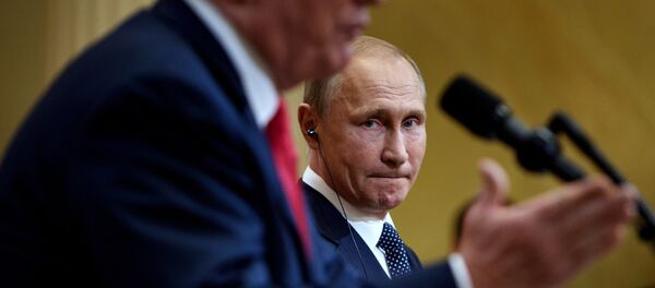 Встреча Президентов России и США Владимира Путина и Дональда Трампа в президентском дворце (16 июля 2018). Хельсинки Встреча Президентов России и США Владимира Путина и Дональда Трампа в президентском дворце (16 июля 2018). Хельсинки - Sputnik Արմենիա