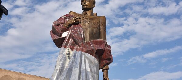 Oфициальноe открытиe памятника Араму Манукяну (17 июля 2018). Еревaн - Sputnik Армения