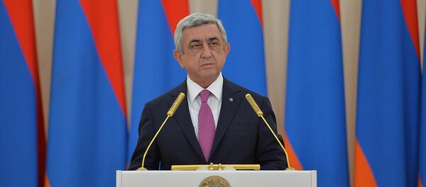 Президент Армении Серж Саргсян - Sputnik Արմենիա