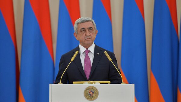 Президент Армении Серж Саргсян - Sputnik Արմենիա