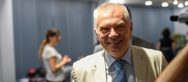 Глава представительства Еврокомиссии в Армении Петр Свитальский на презентации программы помощи (18 июля 2018). Еревaн - Sputnik Армения