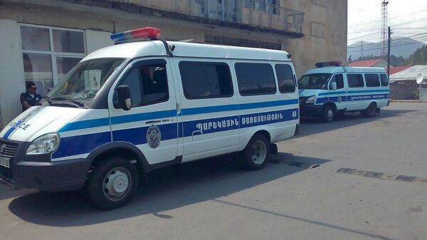Полицейские автомобили в Дилижане - Sputnik Արմենիա