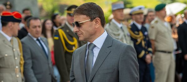 Начальник полиции Армении Валерий Осипян на церемонии выдачи дипломов выпустникам военных вузов (25 июля 2018). Еревaн - Sputnik Армения