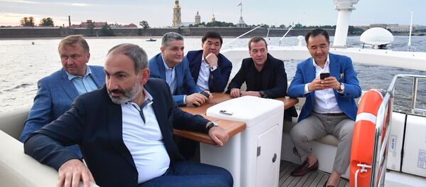 Неформальная встреча участников заседания Евразийского межправительственного совета ЕАЭС (26 июля 2018). Санкт-Петербург - Sputnik Армения