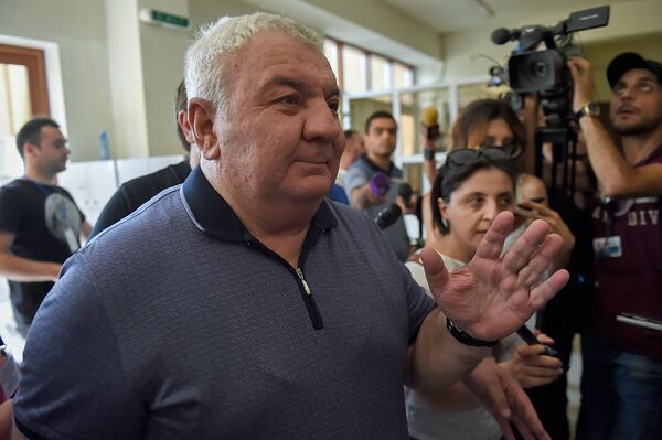 Юрий Хачатуров в здании суда Первой инстанции административного района Шенгавит (27 июля 2018). Еревaн - Sputnik Армения