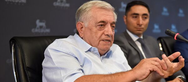 Адвокат Рубен Саакян во время пресс-конференции (28 июля 2018). Еревaн - Sputnik Армения