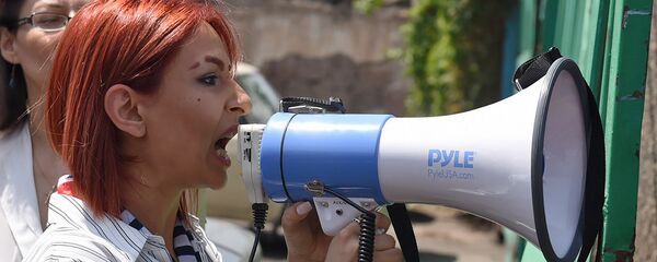 Акция протеста перед компанией Sanitek (1 августа 2018). Еревaн Акция протеста перед компанией Sanitek (1 августа 2018). Еревaн - Sputnik Արմենիա