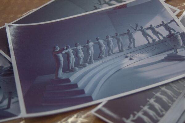 Фото макета скульптуры Арарат 73 скульптора Владимира Анташяна Фото макета скульптуры Арарат 73 скульптора Владимира Анташяна - Sputnik Армения