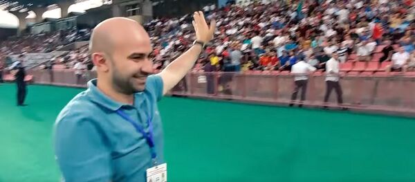 Кадр из влога Тимур Журавель Футбол в Ереване - Sputnik Армения