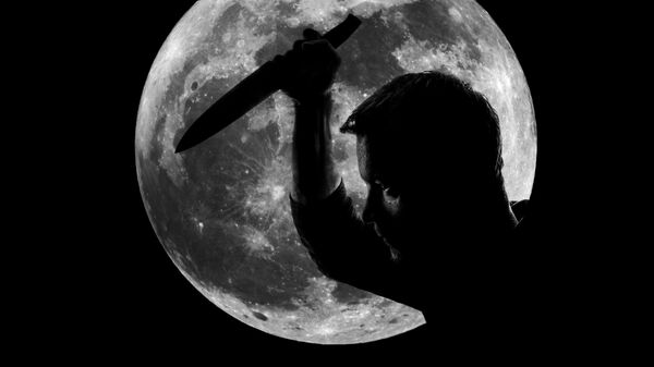 Силуэт человека с ножом - Sputnik Արմենիա