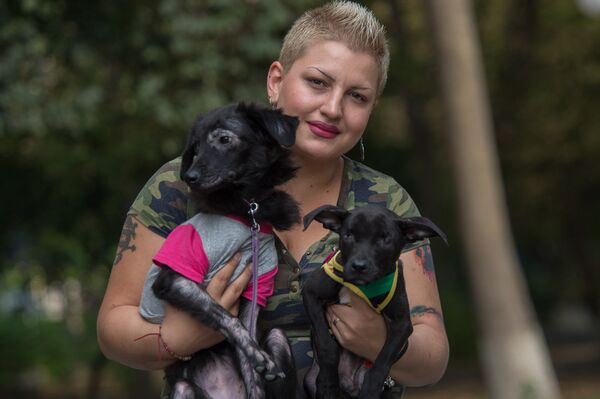 Гоар Сергеевна Манушакян со своими питомцами Гоар Сергеевна Манушакян со своими питомцами - Sputnik Արմենիա