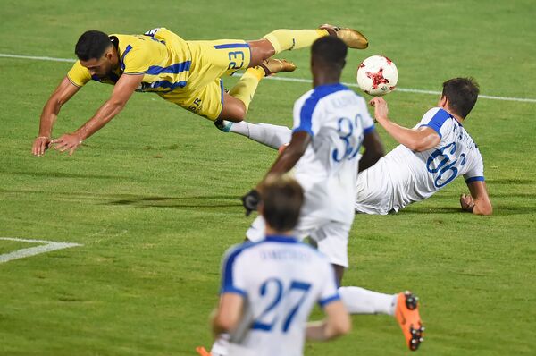 Футбольный матч 3-го квалификационного раунда Лиги Европы между командами Пюник (Ереван) - Маккаби (Тель-Авив) (7 августа 2018). Еревaн Футбольный матч 3-го квалификационного раунда Лиги Европы между командами Пюник (Ереван) - Маккаби (Тель-Авив) (7 августа 2018). Еревaн - Sputnik Արմենիա