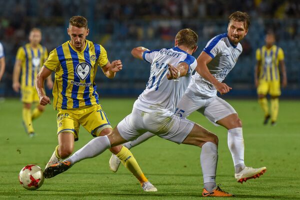 Футбольный матч 3-го квалификационного раунда Лиги Европы между командами Пюник (Ереван) - Маккаби (Тель-Авив) (7 августа 2018). Еревaн Футбольный матч 3-го квалификационного раунда Лиги Европы между командами Пюник (Ереван) - Маккаби (Тель-Авив) (7 августа 2018). Еревaн - Sputnik Армения