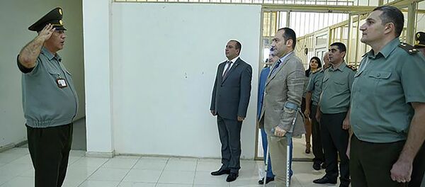 Министр юстиции Армении Артак Зейналян посетил уголовно-исправительное учреждение Армавир (8 августа 2018). Армавир - Sputnik Արմենիա